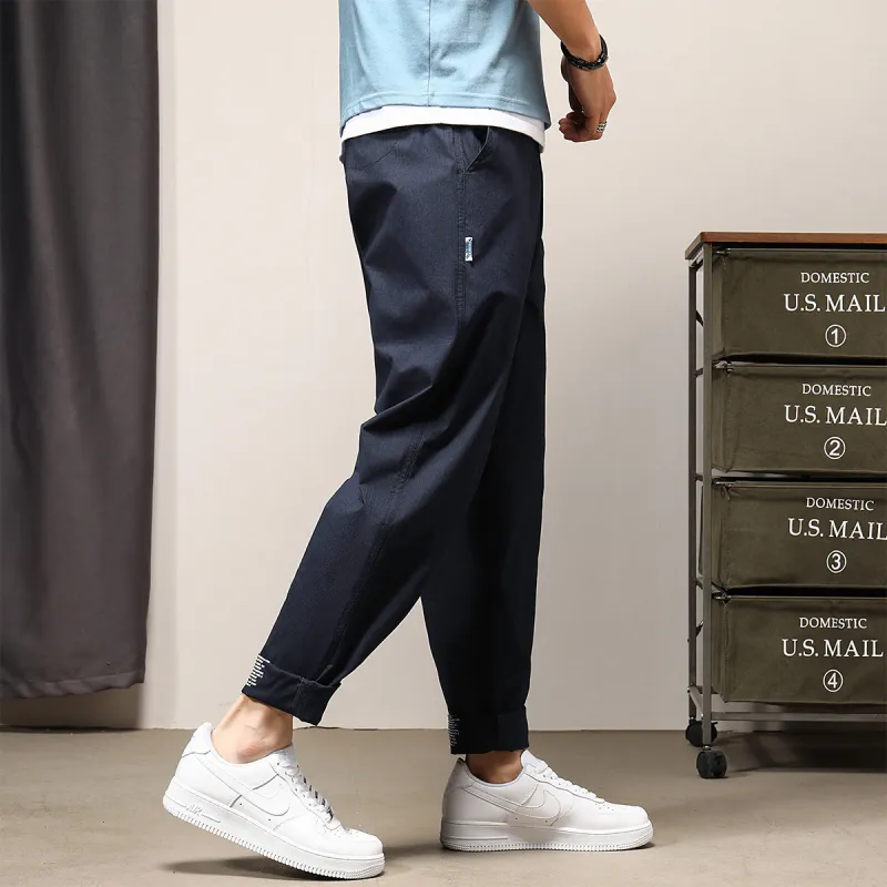GUKUUL Casual Pants Unisex Dark Blue-6
