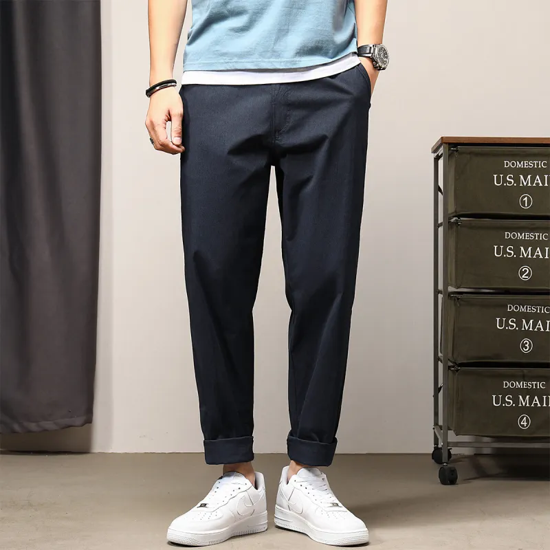 GUKUUL Casual Pants Unisex Dark Blue-3
