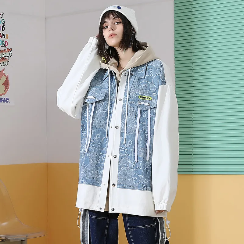 GENANX Jacket Unisex Denim Blue-7