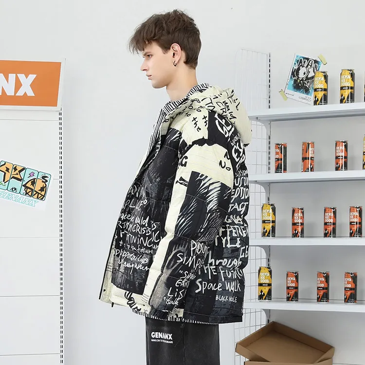 GENANX Down Jackets Unisex Individual Print-6