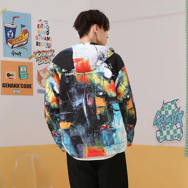 GENANX Jackets Coats Unisex Individual Print-4