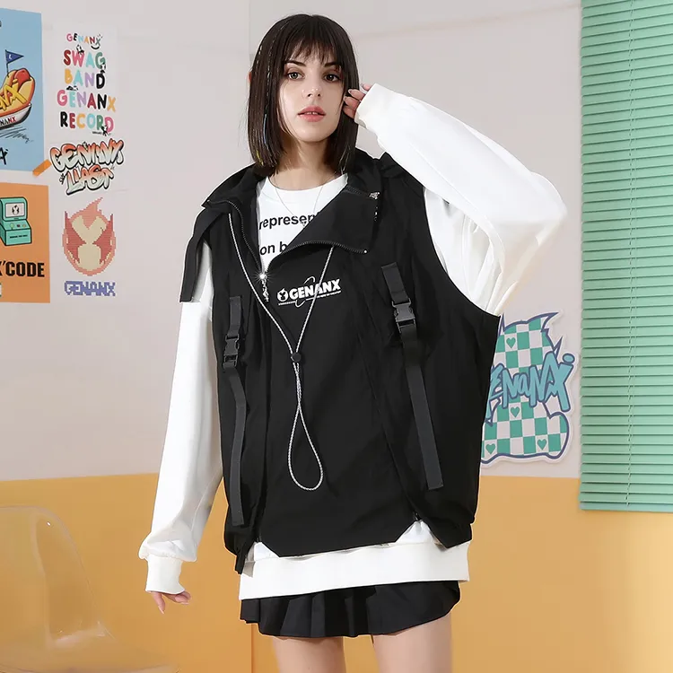GENANX Vests Unisex Black-6