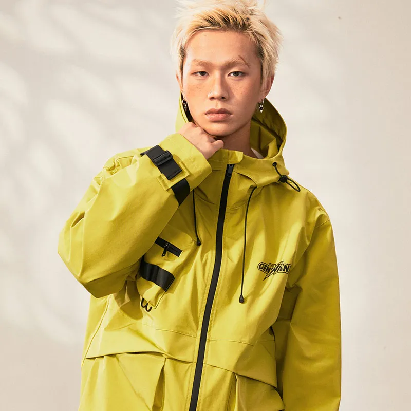 GENANX Jackets Coats Unisex Neon Yellow-7