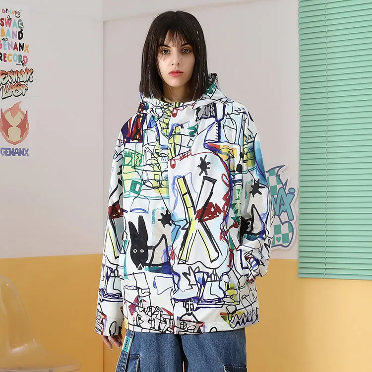 GENANX Jacket Unisex Individual Print-3