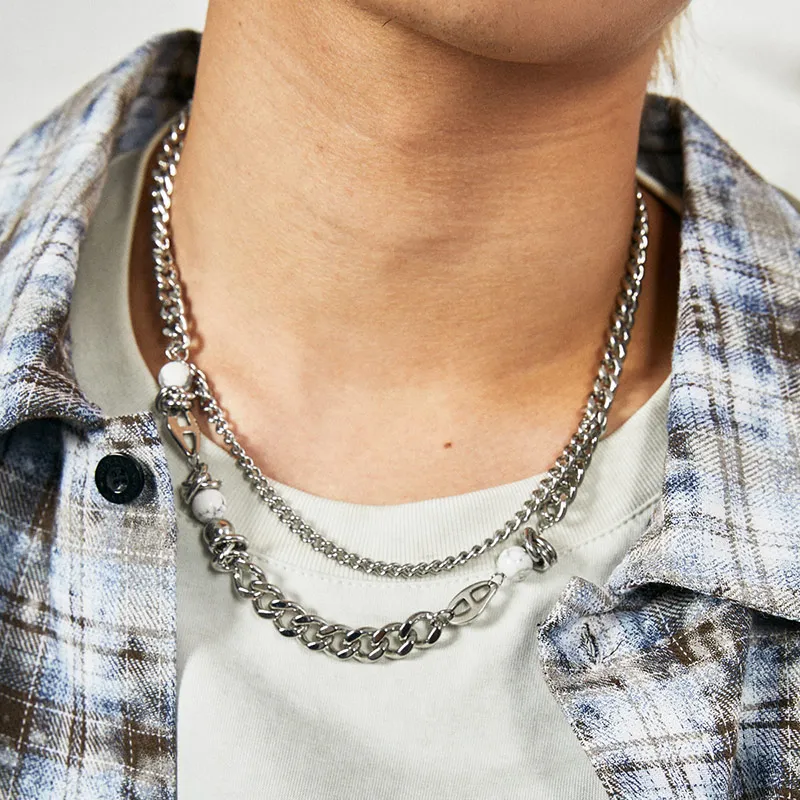 GENANX Stainless Steel Necklaces Unisex-6