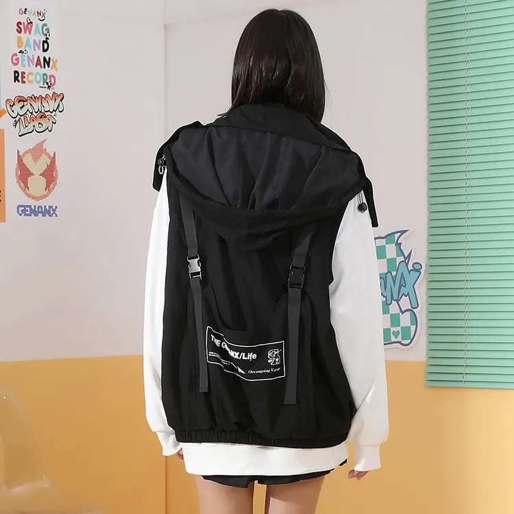 GENANX Vests Unisex Black-9