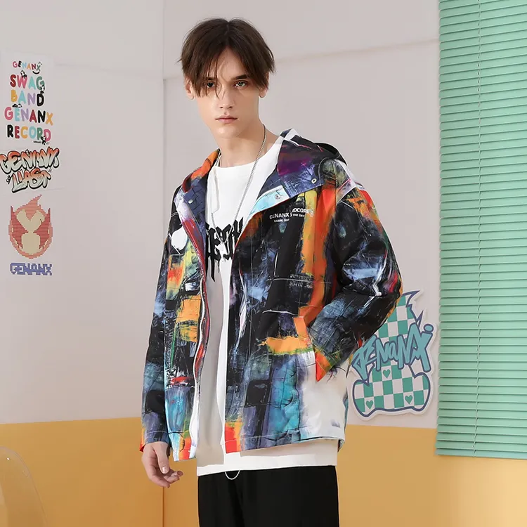 GENANX Jackets Coats Unisex Individual Print-2