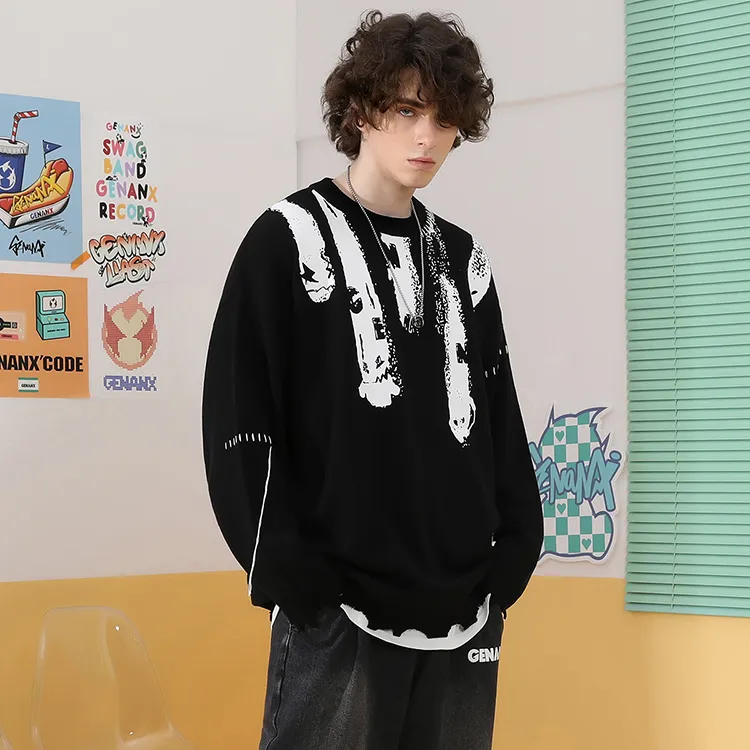 GENANX Sweaters Unisex-2