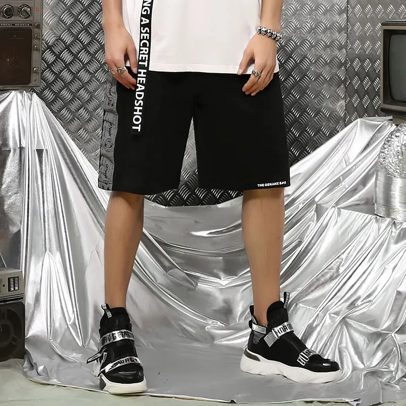 GENANX Casual Shorts Unisex Black-4