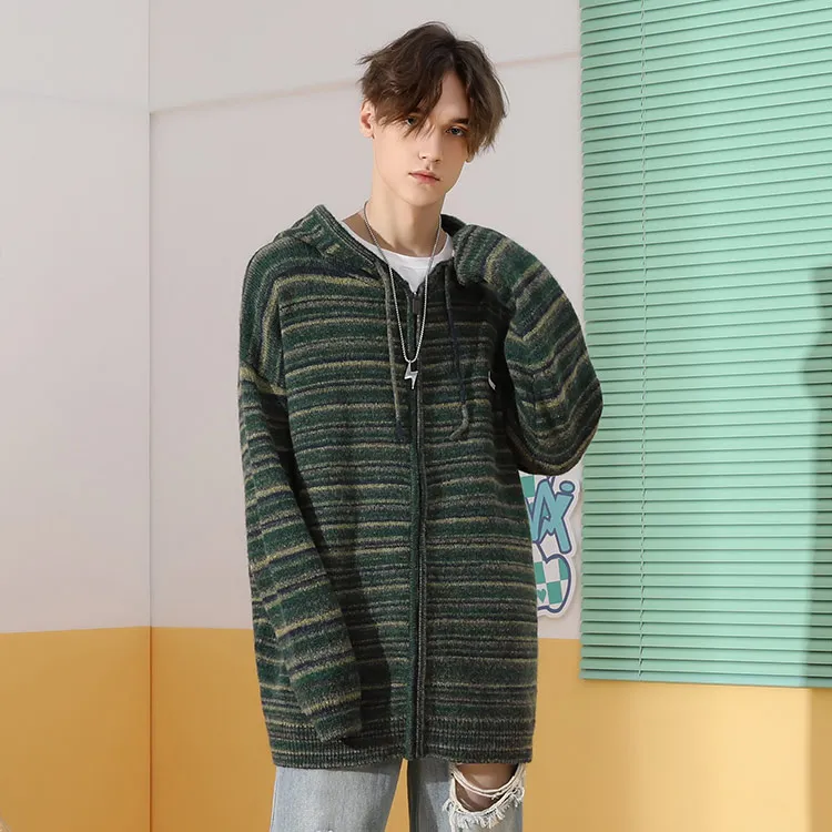 GENANX Sweaters Unisex Green-6