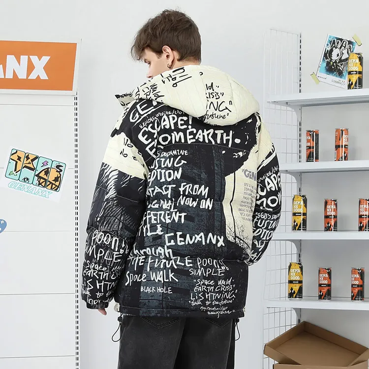 GENANX Down Jackets Unisex Individual Print-7