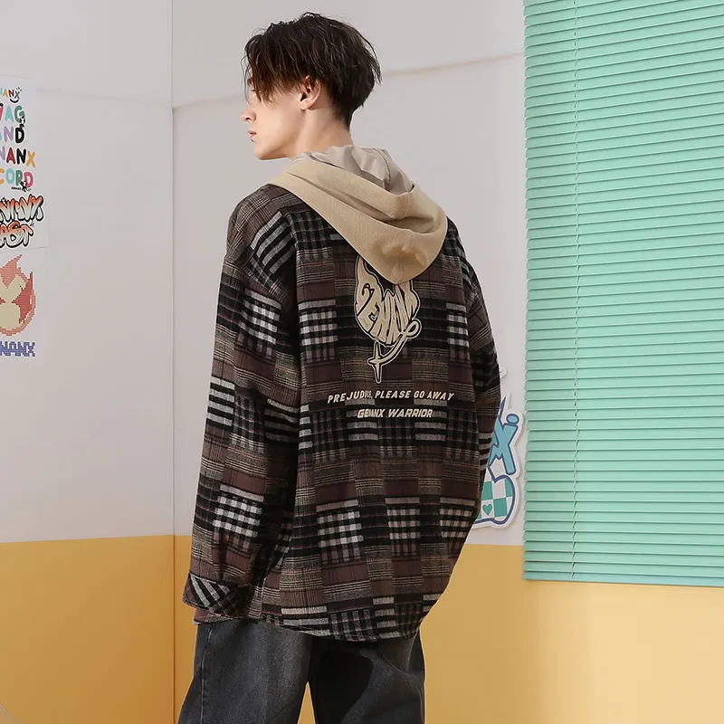 GENANX Puffer Jacket Unisex Plaid-7