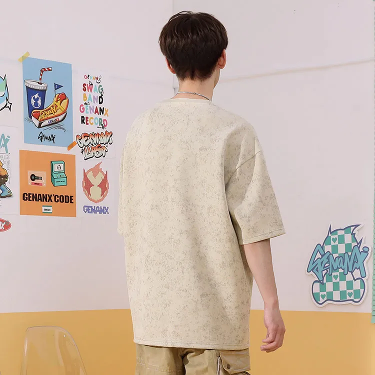 GENANX T Shirts Unisex Khaki-2