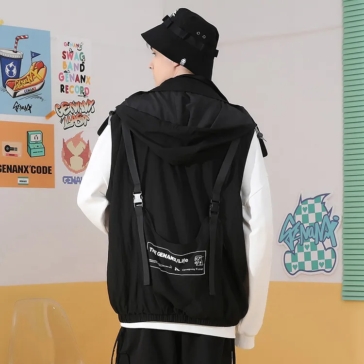 GENANX Vests Unisex Black-5