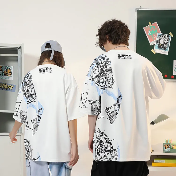 GENANX T Shirts Unisex White-6
