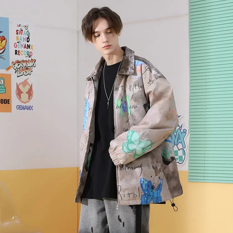 GENANX Puffer Jacket Unisex Individual Print-2