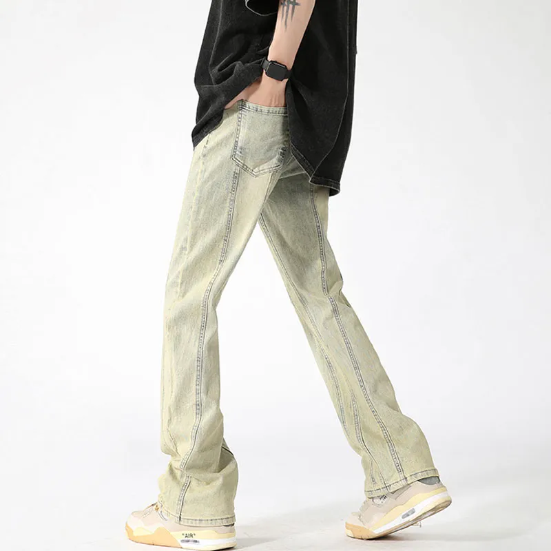 AI3 Iverson China Series Jeans Unisex Yellow Mud-3