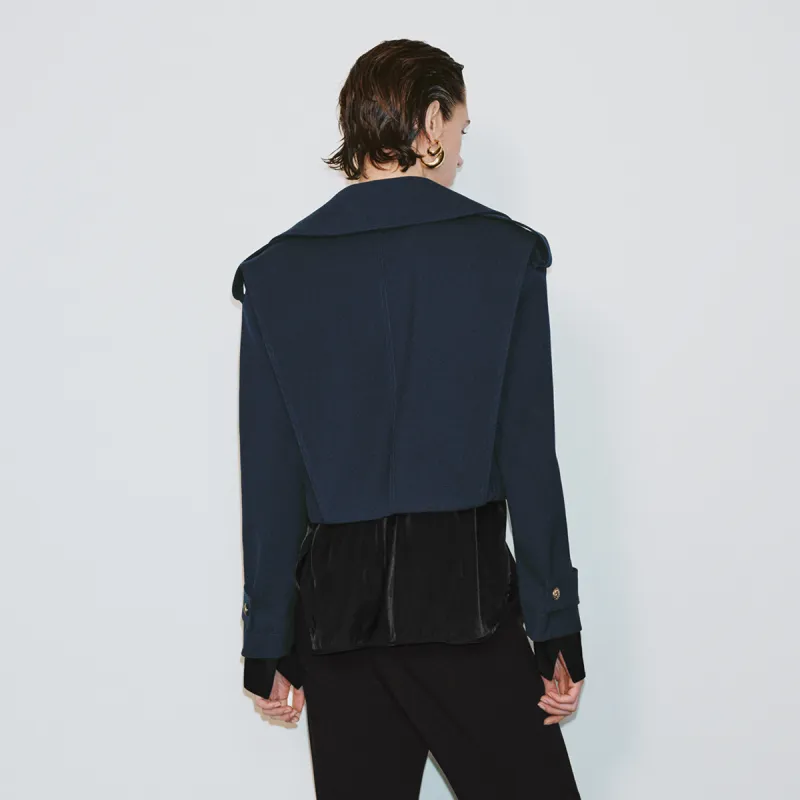 URBAN REVIVO Jacket Women's Indigo-2