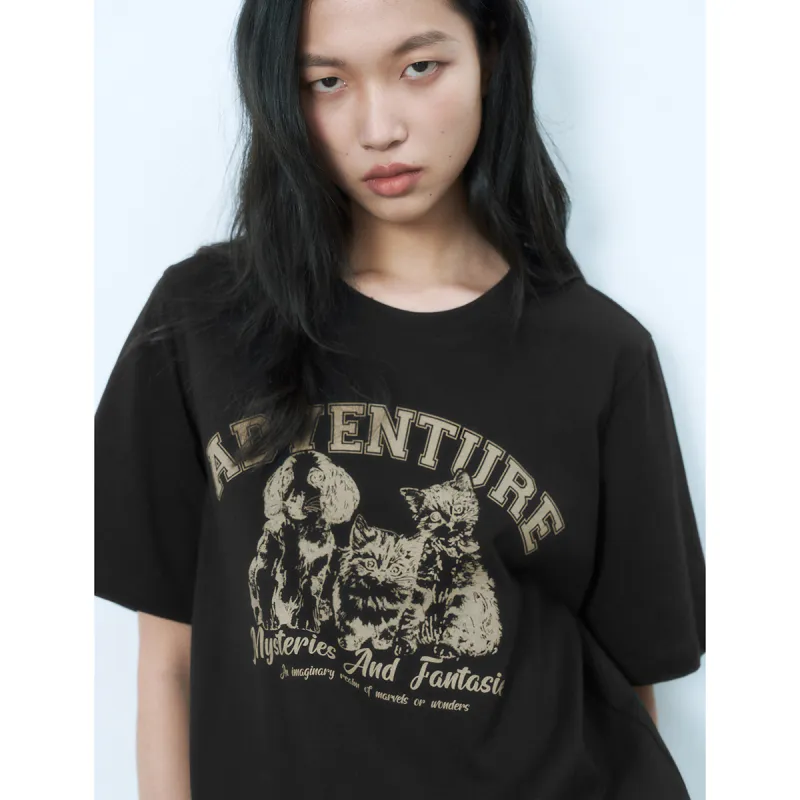 URBAN REVIVO T Shirt Women's Jet Black-5