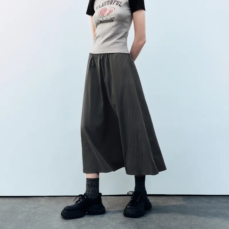 UR Casual Long Skirt Women's Dark Gray-2