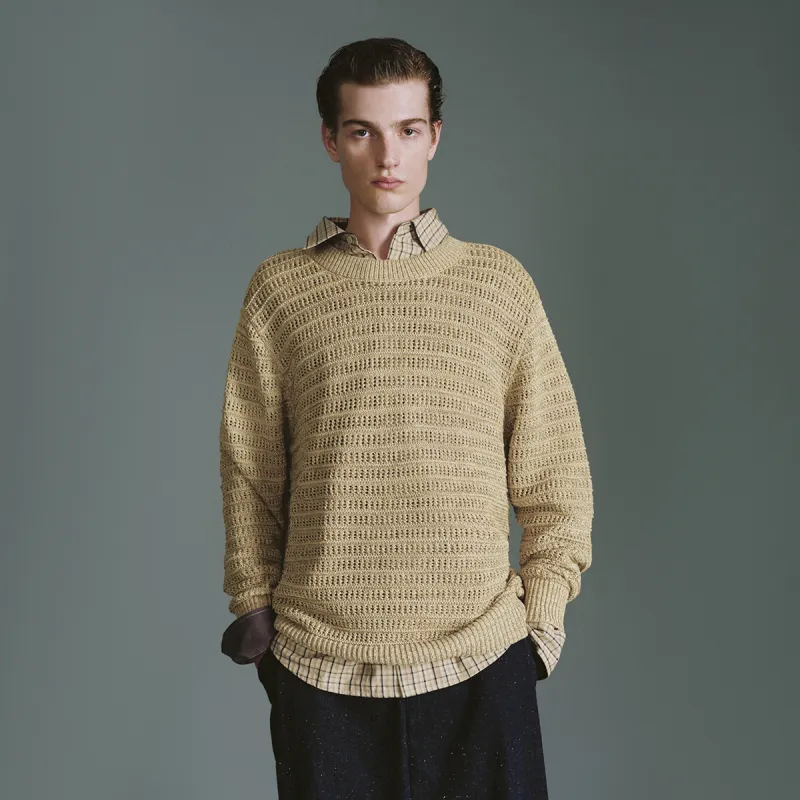 URBAN REVIVO Knitwear Men's Ginger Yellow-3