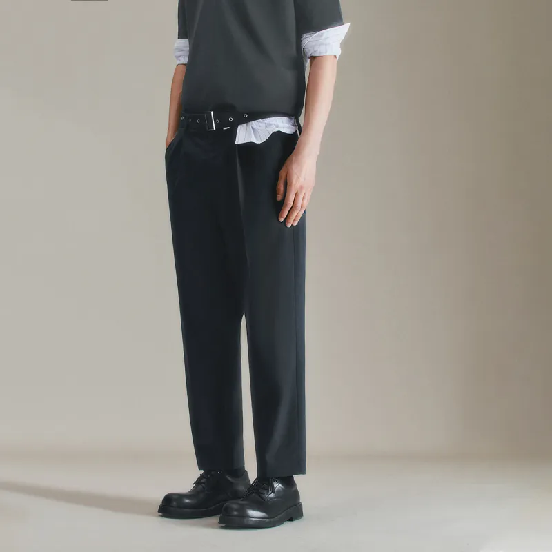 URBAN REVIVO Casual Pants Men's Black-3
