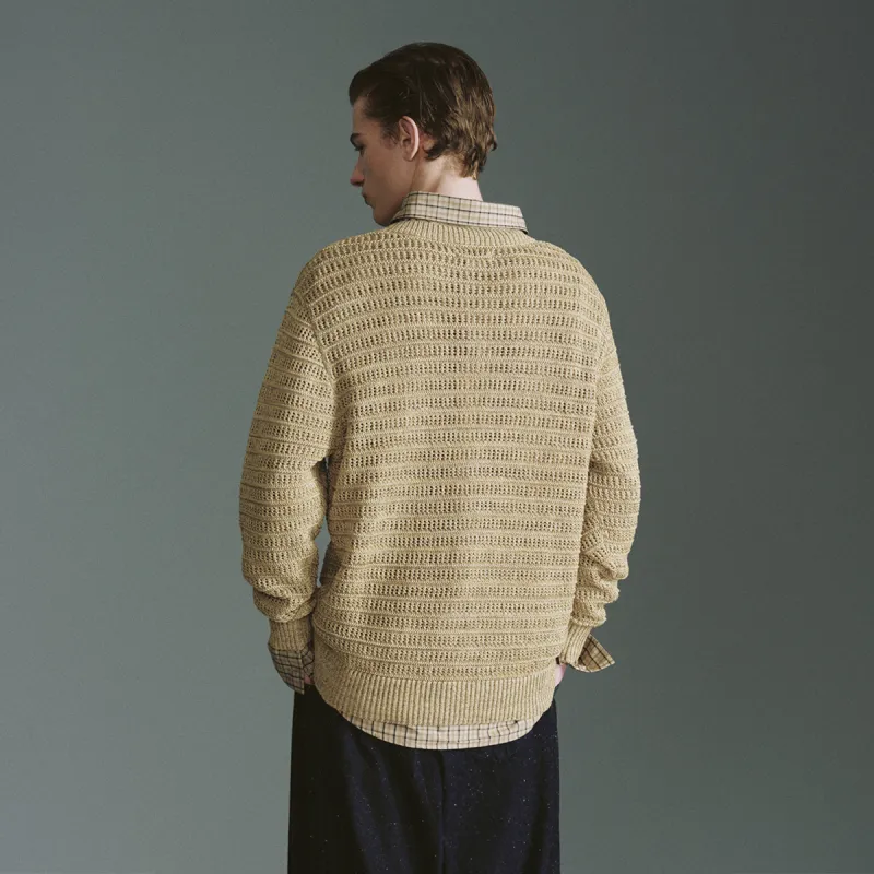 URBAN REVIVO Knitwear Men's Ginger Yellow-2