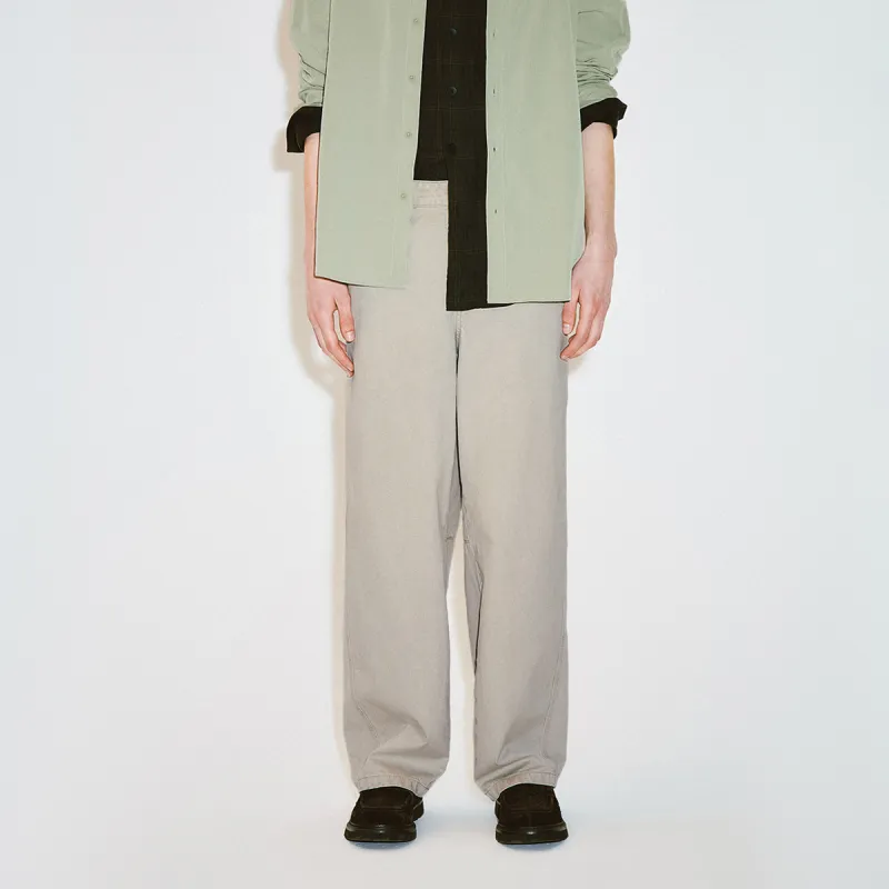 URBAN REVIVO Casual Pants Men's Ecru-2