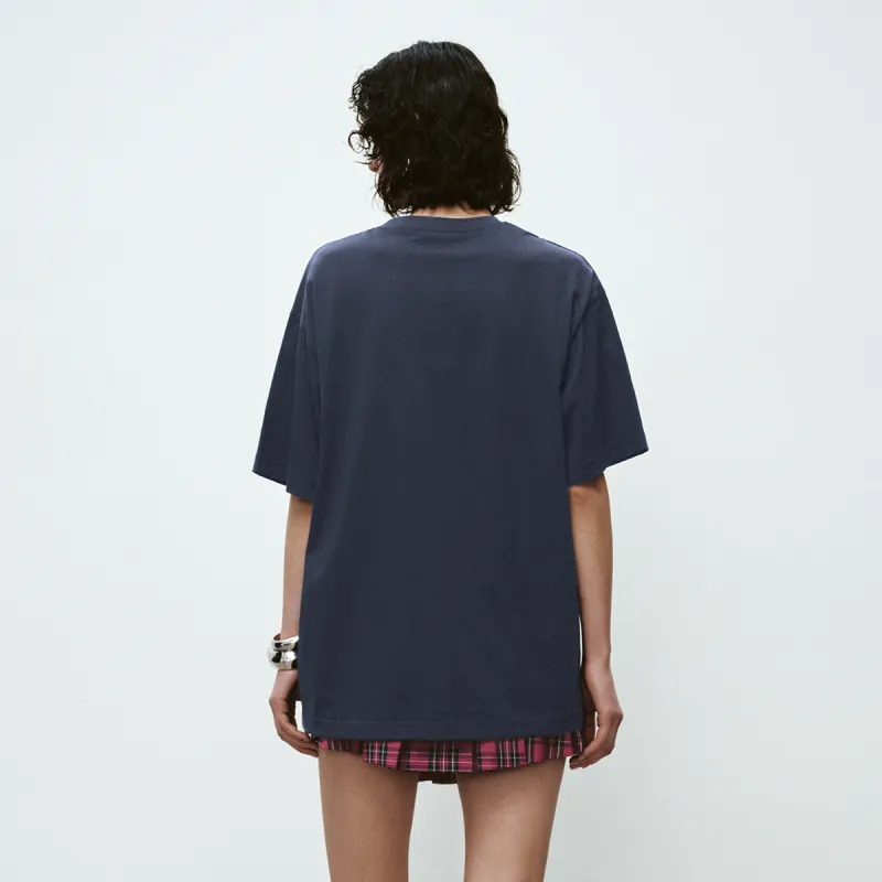 URBAN REVIVO T Shirt Women's Ink Blue-2