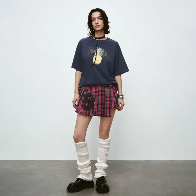 URBAN REVIVO T Shirt Women's Ink Blue-4