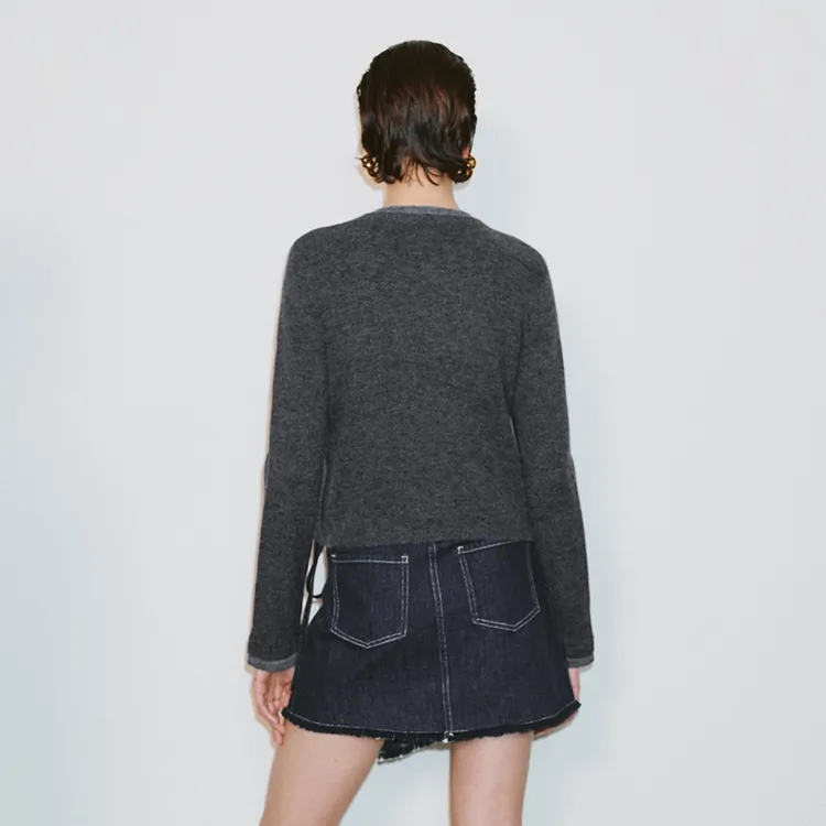 URBAN REVIVO Knitwear Women's Medium Gray-2