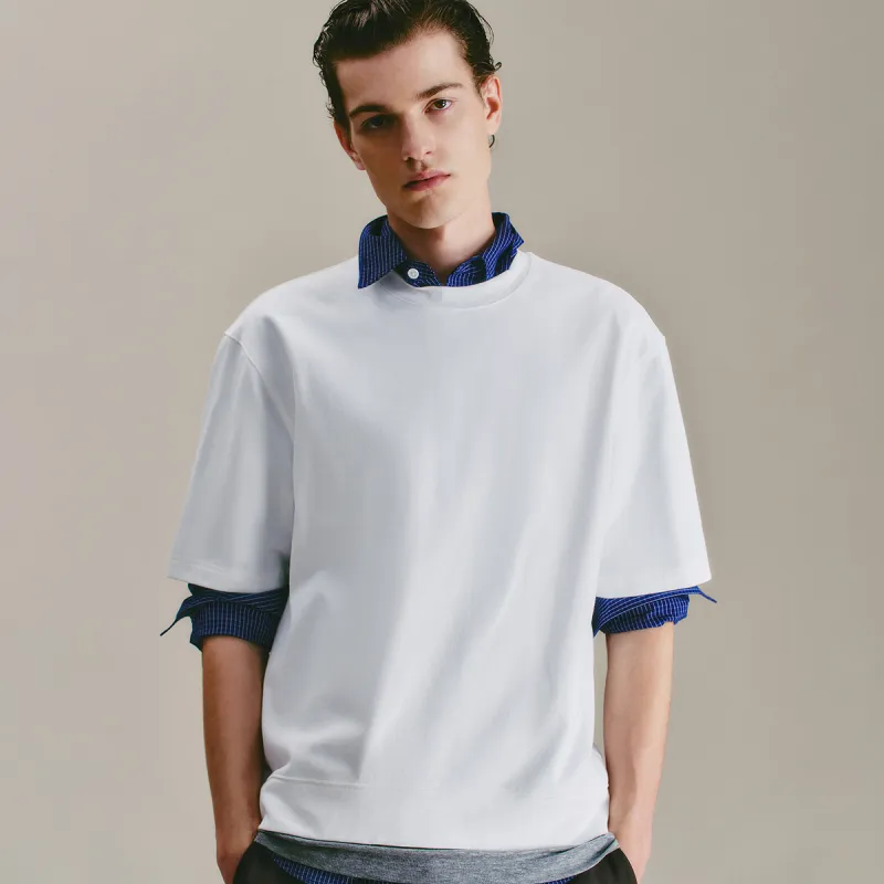 URBAN REVIVO T Shirt Men's Raw White-2
