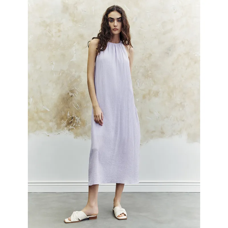 URBAN REVIVO Sleeveless Dress Women's Light Purple-3
