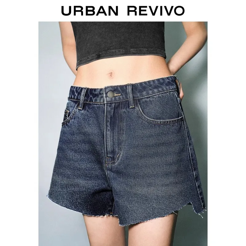 URBAN REVIVO Denim Shorts Women's-4