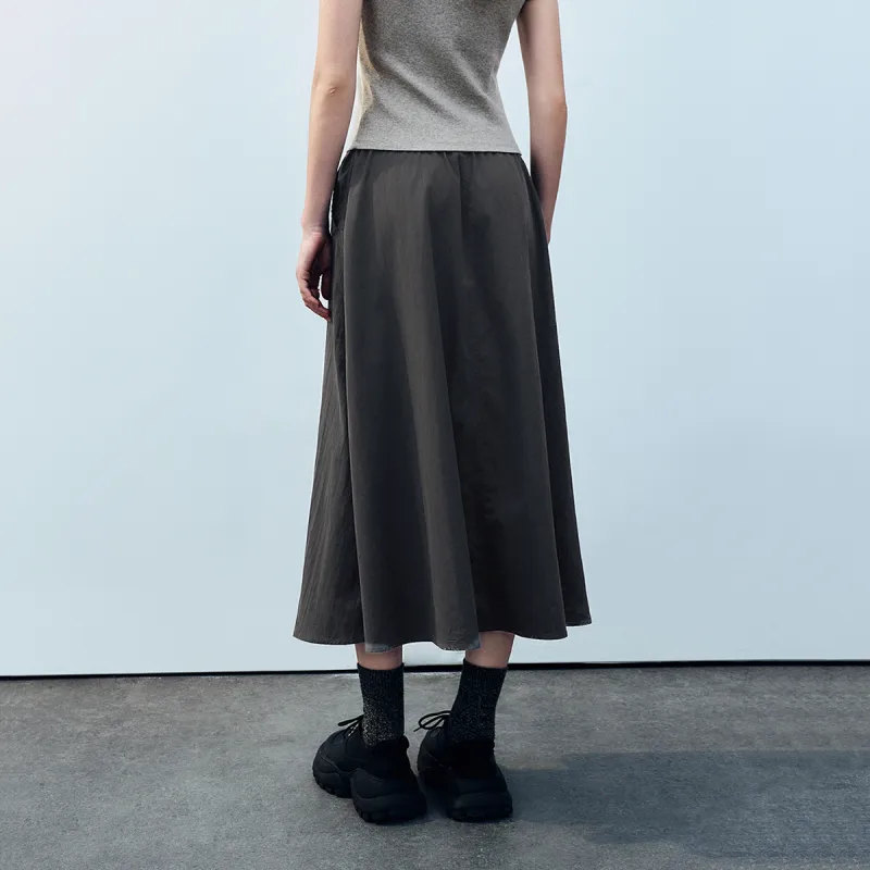 UR Casual Long Skirt Women's Dark Gray-4