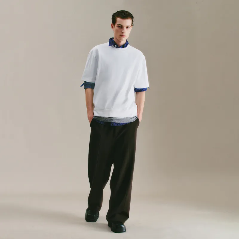 URBAN REVIVO T Shirt Men's Raw White-4