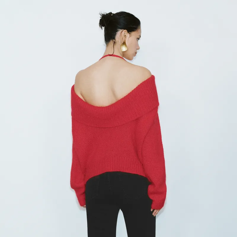 URBAN REVIVO Knitwear Women's Vermilion-4