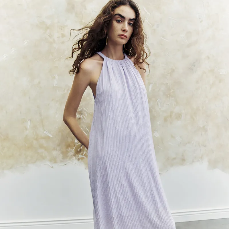 URBAN REVIVO Sleeveless Dress Women's Light Purple-2