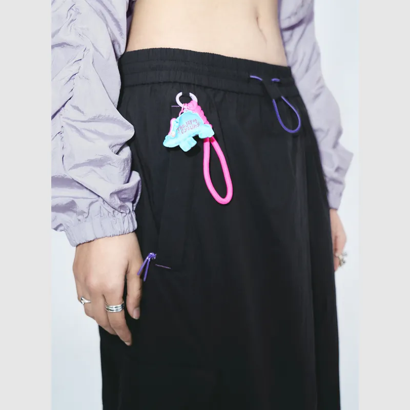 URBAN REVIVO Casual Long Skirt Women's Ink Blue-5