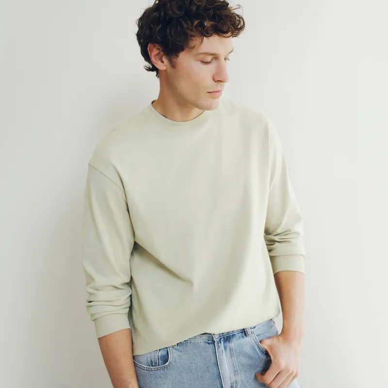 URBAN REVIVO T Shirt Men's Green Khaki-2