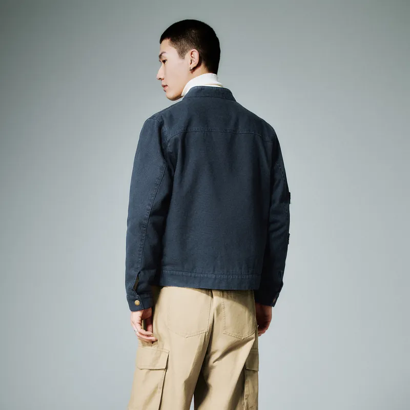 URBAN REVIVO Jackets & Coats Men's Ink Blue-2