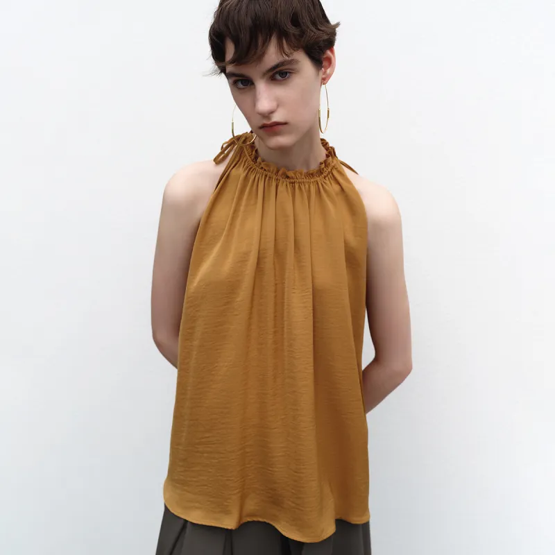 URBAN REVIVO Shirt Women's Brown-4