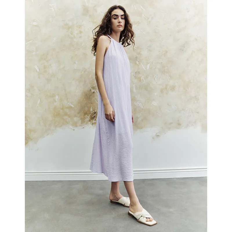 URBAN REVIVO Sleeveless Dress Women's Light Purple-5
