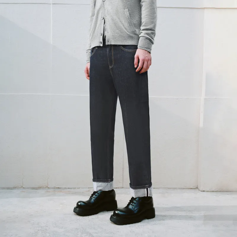 URBAN REVIVO Jeans Men's Indigo-3
