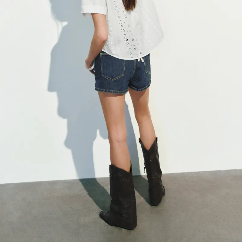 URBAN REVIVO Denim Shorts Women's-4