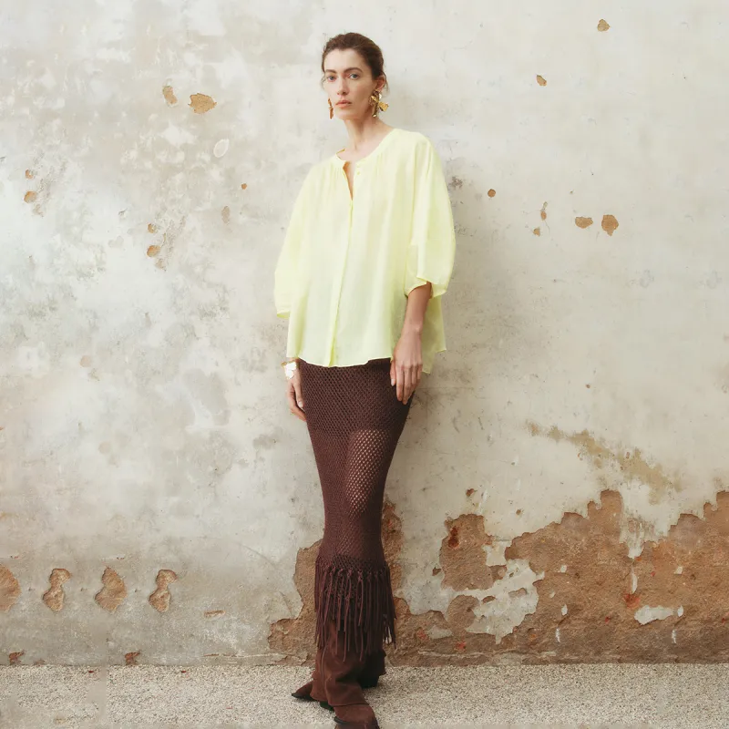 URBAN REVIVO Shirt Women's Light Yellow-2