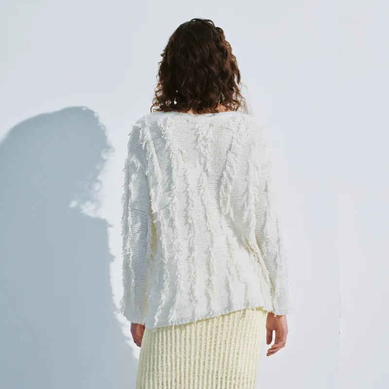 URBAN REVIVO Knitwear Women's Raw White-3