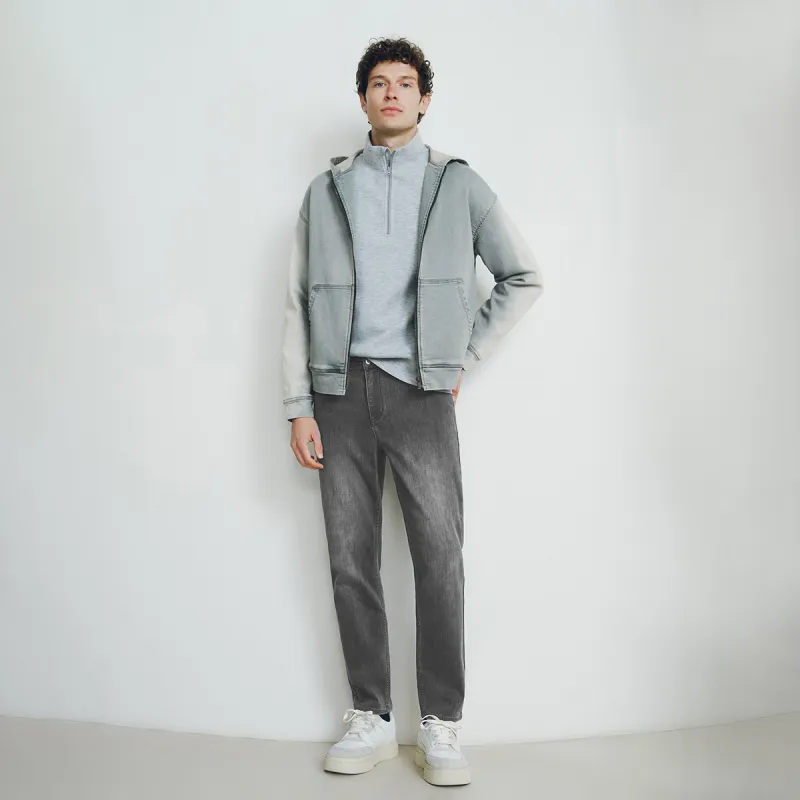 URBAN REVIVO Jeans Men's Medium Gray-4
