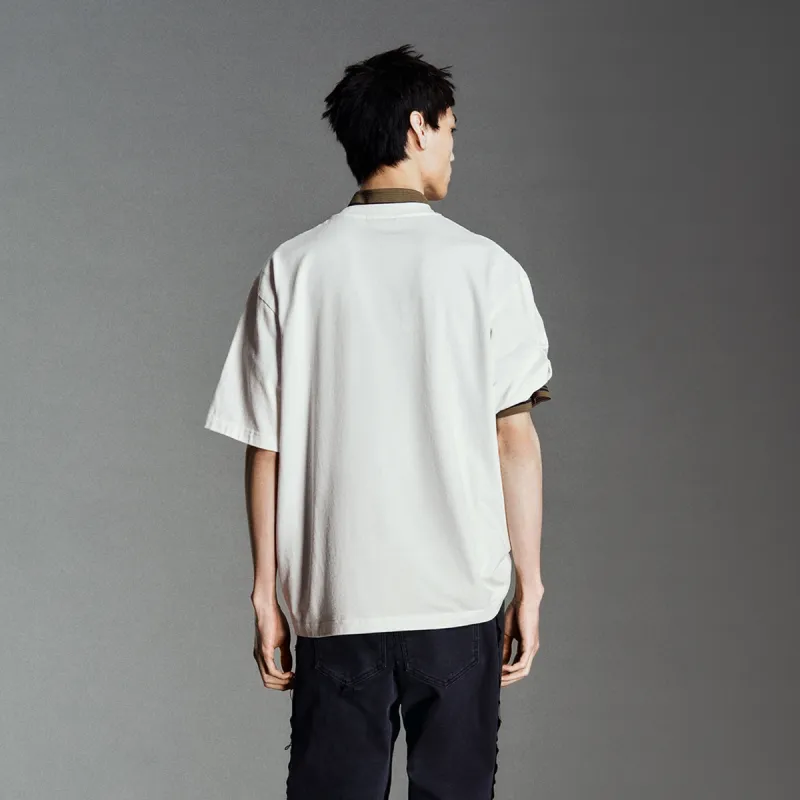 URBAN REVIVO T Shirts Men White-4