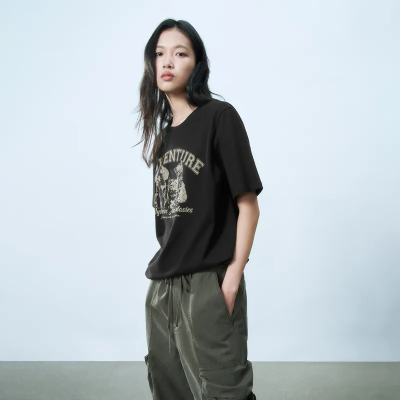 URBAN REVIVO T Shirt Women's Jet Black-2